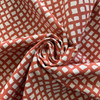 Sea Grid in Coral | Home Decor Fabric | Red White | Golding Fabrics | 54" Wide | By the Yard