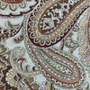 Rosalyn in Salsa | Jacquard Upholstery Fabric | Paisley in Orange / Red / Off White | Medium to Heavy Weight | 54" Wide | By the Yard