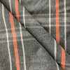 Crossley in Charcoal | Upholstery Fabric | Plaid in Dk Grey / Orange / Lt Grey | Medium Weight | 54 " Wide | Sold BTY