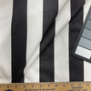 Layne in Black | Upholstery Canvas / Slipcover Fabric | Wide Stripes in Black / White | Medium Weight | 54" Wide | By the Yard