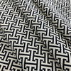 Cross Section in Blackbird | Outdoor Home Decor Fabric | Black / Off White | 54" Wide | By the Yard