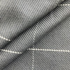 Ballenger in Grey / White | Upholstery Fabric | Windowpane Plaid | Large Scale | Heavyweight | 54" Wide | By the Yard