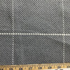 Ballenger in Grey / White | Upholstery Fabric | Windowpane Plaid | Large Scale | Heavyweight | 54" Wide | By the Yard