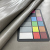 Warm Elephant Gray Faux Leather | Glossy Texture Upholstery Vinyl Fabric |  Heavyweight | Felt Backed | 54" Wide | Sold BTY