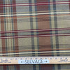 Arbor Garden in Sienna | Brown, Red, Camel  Plaid Upholstery Canvas Fabric | Home Decor | Slipcover | 54" Wide | Sold BTY