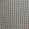 Cerbos in Papaya | Home Decor Fabric | Plaid in Pink / Brown / Off White | Felt-Backed | Medium Weight | 54" Wide | By the Yard