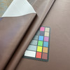 Trivento in Chocolate |   Reddish Brown Matte Texture  Faux Leather Upholstery Vinyl Fabric | Midweight | Soft Indoor Furniture  | P Kaufman | 54" Wide | Sold BTY