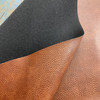 Mambo in Pecan | Faux Leather Upholstery Vinyl Fabric | Heavy Grain | Mottled Brown | Felt-Backed | Heavyweight | 54" Wide | By the Yard