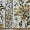 Floral Ikat Stripe in Yellow / Green / Off White | Home Decor Fabric | Braemore | Medium Weight | 54" Wide | By the Yard