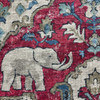 Loxodonta in Vintage Rose | Home Decor Fabric | Elephant Damask | Drapery | Covington Hilary Farr | 54" Wide | By The Yard