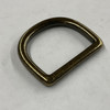 1" Metal D-Ring | Antique Brass | Use for Bags / Strapping / Belts