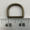 1" Metal D-Ring | Antique Brass | Use for Bags / Strapping / Belts