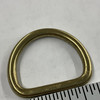 1" Metal D-Ring | Brass | Use for Bags / Strapping / Belts