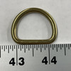 1" Metal D-Ring | Brass | Use for Bags / Strapping / Belts