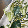 Panama in Tropical  | Green, Olive, Cram Tropical  Foliage  Allover Printed Duck Home Decor Fabric | Drapery |  Vilber | 100% Cotton |  54" Wide | Sold BTY