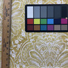 Vendome | Printed Chenille Fabric | Gold and White Damask | Medium to Heavy Weight | Vilber | 54" Wide | Sold BTY