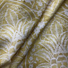 Vendome | Printed Chenille Fabric | Gold and White Damask | Medium to Heavy Weight | Vilber | 54" Wide | Sold BTY