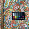 Kyra in Multi | Home Decor Fabric | Paisley Watercolor Orange / Blue / Green | Vilber | Medium Weight | 100% Cotton | 54" Wide | By the Yard