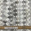 Clio in Smoke Grey  |  Shades of Gray Wavy Geometric Printed Duck Home Decor Fabric | Vilber | Drapery |  100% Cotton |  54" Wide | Sold BTY