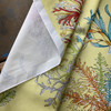 Coral and Seaweed in Yellow / Blue / Orange | Home Decor Fabric | Nautical | Vilber | Medium Weight | 100% Cotton | 54" Wide | By the Yard