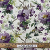 Peggy in Lilac | Home Decor Fabric | Watercolor Floral | Purple / Green | Vilber | Medium Weight | 100% Cotton | 54" Wide | By the Yard