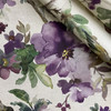 Peggy in Lilac | Home Decor Fabric | Watercolor Floral | Purple / Green | Vilber | Medium Weight | 100% Cotton | 54" Wide | By the Yard