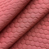 Honeycomb in Poppy | Pre Quilted Upholstery Fabric | Hexagons in Solid Red | Heavyweight | 54" Wide | By the Yard