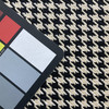 Shire in Black | Upholstery Fabric | Black / Natural Off White Houndstooth | Ralph Lauren | Heavy Weight | 54" Wide | Sold BTY