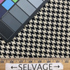 Shire in Black | Upholstery Fabric | Black / Natural Off White Houndstooth | Ralph Lauren | Heavy Weight | 54" Wide | Sold BTY