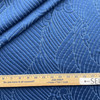 Tsunami in Marine Blue | Pre Quilted Metalasse Upholstery Fabric | Wave Design | Heavyweight | 70% Cotton / 30% Poly | 54" Wide | By the Yard