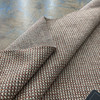 Hinkley in Harvest | Chenille Upholstery Fabric | Basketweave in Orange / Off White / Grey / Taupe | Heavy Weight | 54" Wide | By the Yard