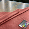 Australia in Pimento | Upholstery Fabric | Linen Like Slub Weave in Coral Red | Medium Weight | 80% Poly / 20% Linen | 54" Wide | By the Yard