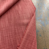Australia in Pimento | Upholstery Fabric | Linen Like Slub Weave in Coral Red | Medium Weight | 80% Poly / 20% Linen | 54" Wide | By the Yard
