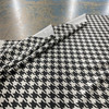Watson in Tuxedo | Printed Home Decor Fabric | Houndstooth in Black and Off White |  Linen Like | Medium Weight | 54" Wide | By the Yard