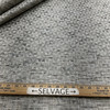 Mascarade in Cinder | Upholstery Fabric | Grey / Beige / White | Pinwheel Weave | Heavyweight | 54" Wide | By the Yard