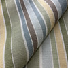 Sandpiper in Ocean | Canvas Upholstery / Slipcover Fabric |  Stripes in Green / Blue / Brown / Yellow | Medium Weight | 54" Wide | By the Yard