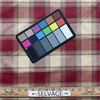 Chancellor in Radish | Tartan Plaid Twill Fabric in Red, Tan with Green   | Midweight Home Decor Fabric | Cotton Blend  | Marlatex | 54" Wide | BTY