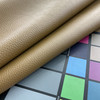 Charlotte in Camel  | Warm Golden  Dark Tan Pebble Texture Faux Leather  Upholstery Vinyl Fabric |  Heavyweight | Felt  Backed | 54" Wide | Sold BTY