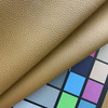 Charlotte in Camel  | Warm Golden  Dark Tan Pebble Texture Faux Leather  Upholstery Vinyl Fabric |  Heavyweight | Felt  Backed | 54" Wide | Sold BTY