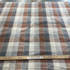 Annike in Nutmeg  |  Plaid Fabric in Rust, Slate, Cream   |  Midweight Home Decor Fabric |  Cotton Blend Twill | Marlatex | 54" Wide | BTY