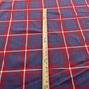 Hamilton in Red | Tartan Plaid Fabric in Red, Slate Blue, White  |  Midweight Home Decor Fabric |  Cotton Blend Twill | Marlatex | 54" Wide | BTY