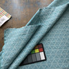 Kelsey in Aqua | Upholstery Fabric | Triangle Geometric in Sky Blue / White | Medium to Heavy | 54 " Wide  | Sold BTY