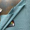Kelsey in Aqua | Upholstery Fabric | Triangle Geometric in Sky Blue / White | Medium to Heavy | 54 " Wide  | Sold BTY