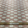 Chantelle in Blush | Velvet Upholstery Fabric | Ikat Design in Pink / White | Heavyweight | 54" Wide | By the Yard
