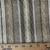 Softy in Linen | Jacquard Upholstery Fabric | Stripes in Brown / Tan / White | Heavy Weight | 54" Wide | By the Yard