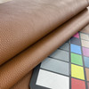 Medium Brown Faux Leather | Vinyl Upholstery Fabric | Medium Pebbled Grain | Felt-backed | Heavyweight | 54" Wide | By the Yard