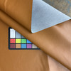 Caramel Brown Faux Leather | Vinyl Upholstery Fabric | Light Grain | Workable | 54" Wide | By the Yard
