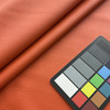 Laguna in Tangerine Orange | Faux Leather Vinyl Upholstery Fabric | Heavy Pebbled Grain |  Workable | 54" Wide | By the Yard