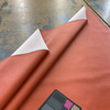 Laguna in Tangerine Orange | Faux Leather Vinyl Upholstery Fabric | Heavy Pebbled Grain | Workable | 54" Wide | By the Yard