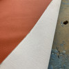 Laguna in Tangerine Orange | Faux Leather Vinyl Upholstery Fabric | Heavy Pebbled Grain | Workable | 54" Wide | By the Yard
